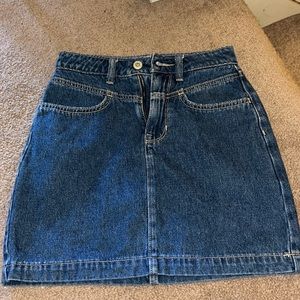 Unworn Denim Mini Skirt